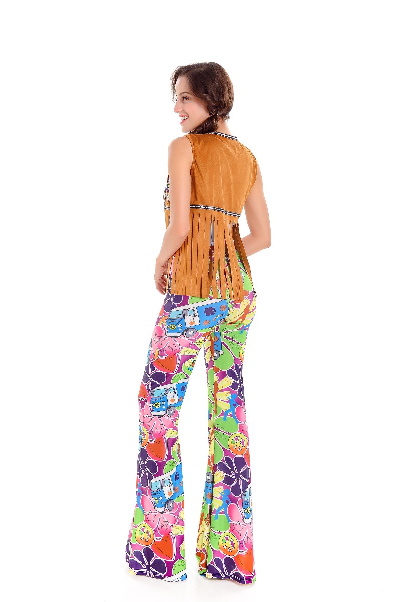 F1806 1960s Hippie costume for women